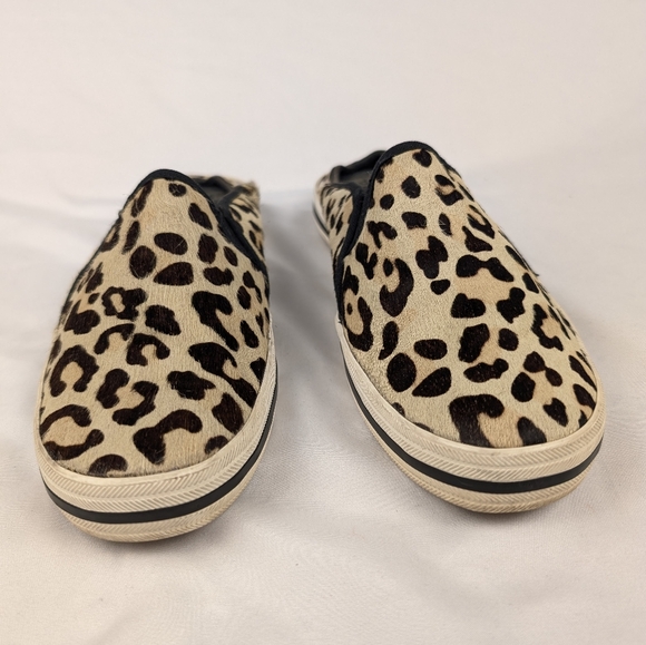 Keds x Kate Spade Women's Size 8.5 Double Decker Slip-on Sneakers Leopard Print - Picture 3 of 9